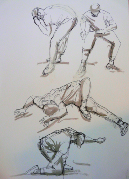 breakdancers 1 viltstift en gewassen inktx1109 breakdancers 1 viltstift en gewassen inktx1109