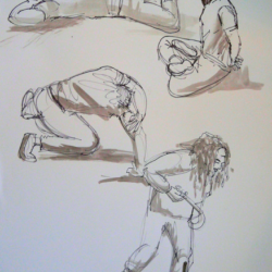 breakdancers 2 viltstift en gewassen inktx1046