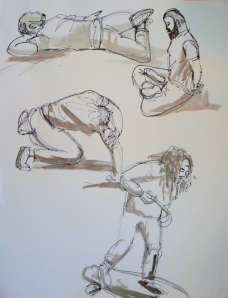 breakdancers 2 viltstift en gewassen inktx1046 breakdancers 2 viltstift en gewassen inktx1046