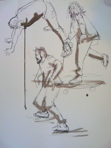 breakdancers 3 viltstift en gewassen inktx1067 breakdancers 3 viltstift en gewassen inktx1067