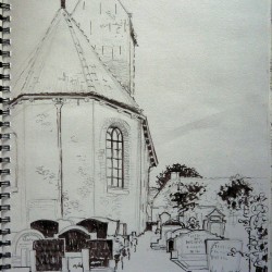 kerk met kerkhof juni rita  susebeek lochem