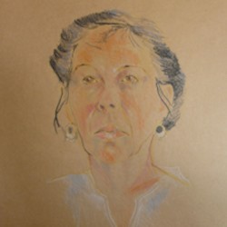 marlous portret kleurpotlood