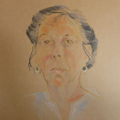 marlous portret kleurpotlood