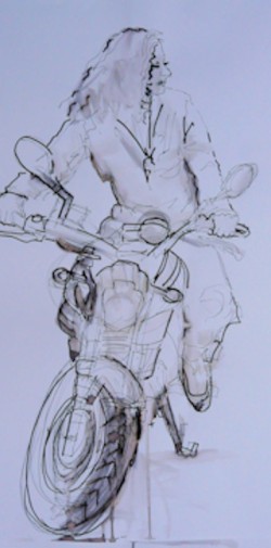 motorrijdster 1 inkt