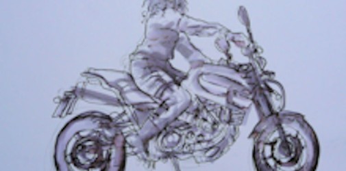 motorrijdster 2 inkt