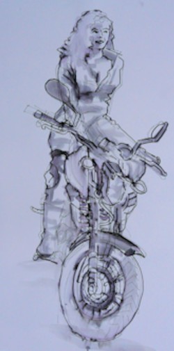 motorrijdster 3 inkt